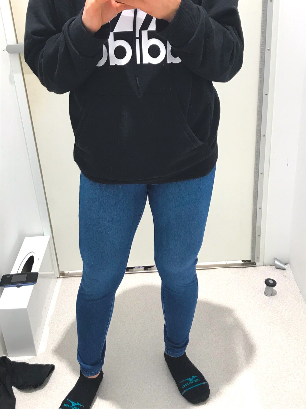 「UNIQLOのアイテム（レギンス/スパッツ、ブルー系）」を使った、裕介さん（メンズ・158cm）の冬コーディネートの1枚目の写真