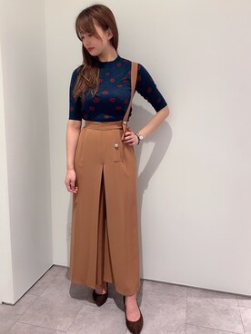「REDYAZEL（レディアゼル）のアイテム（パンツ）」を使った、らーちゃんさん（レディース・168cm）の秋コーディネート