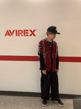 「AVIREX（アヴィレックス）のアイテム（キャップ）」を使った、アオさん（メンズ・176cm）の夏コーディネート