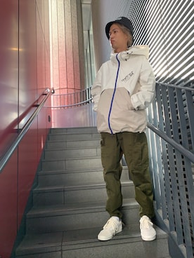 AVIREXのジャケット/アウター（ホワイト系）を使ったメンズ人気