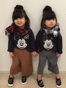 双子 双子姉妹 リアル双子 双子コーデ 双子ファッション 一卵性 3歳 双子コーデ リンクコーデ Twins のキッズコーディネート一覧 Wear
