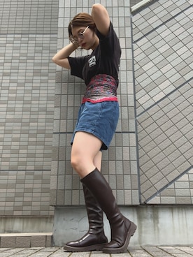 「stussy」｜「アイテム（財布/小物）」を使った、naさん（レディース・156cm）の夏コーディネート