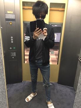 「リーバイス501」｜「アイテム（ブルゾン）」を使った、hiroさん（メンズ・175cm）の冬コーディネート