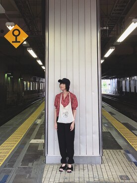 「喫茶巡り」｜そぜさん（レディース・165cm）の夏コーディネート