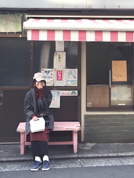 「merry jenny（メリージェニー）のアイテム（キャップ）」を使った、そぜさん（レディース・165cm）の秋コーディネート
