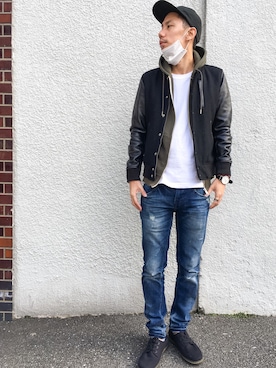 「URBAN RESEARCH（アーバンリサーチ）のアイテム（スタジャン）」を使った、 K-taさん（メンズ・170cm）の冬コーディネート