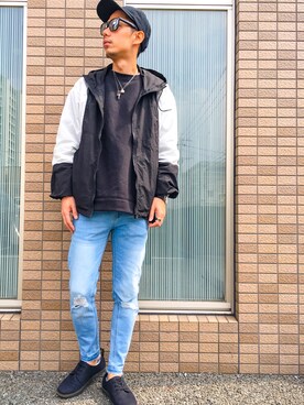 「jiggys shop（ジギーズショップ）のアイテム」を使った、 K-taさん（メンズ・170cm・30代）の春コーディネート