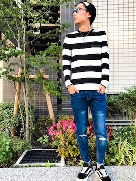 「jiggys shop（ジギーズショップ）のアイテム」を使った、 K-taさん（メンズ・170cm・30代）の春コーディネート