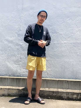 「RAGEBLUE（レイジブルー）のアイテム（ニットキャップ/ビーニー）」を使った、 K-taさん（メンズ・170cm）の夏コーディネート