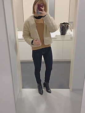 to_mo#さん（レディース・159cm）の冬コーディネート