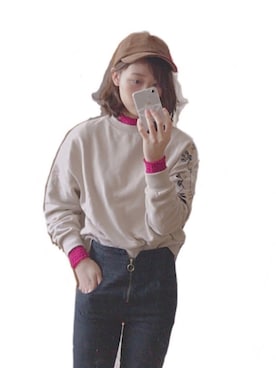 「コーデュロイキャップ」｜maaaaさん（レディース・165cm）の秋コーディネート