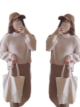 「コーデュロイキャップ」｜maaaaさん（レディース・165cm）の秋コーディネート