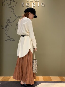 「秋のマイ旬スタイル」｜「アイテム（キャスケット）」を使った、Toda Reikaさん（レディース・161cm）の秋コーディネート