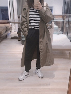 「CURRENT（カレント）のアイテム（パンツ）」を使った、maaさん（レディース・152cm）の秋コーディネート