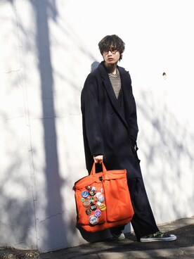 「ボーター」｜Yuki Kawaharaさん（メンズ・185cm）の春コーディネート