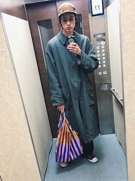 「GIORGIO ARMANI」｜Yuki Kawaharaさん（メンズ・185cm）の秋コーディネート