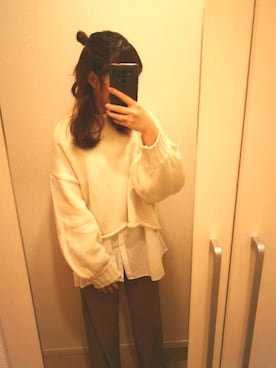 「chocomee（チョコミー）のアイテム（パンツ）」を使った、　puppy♩さん（レディース・155cm）の冬コーディネート