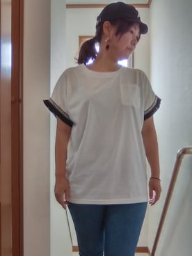 「チロリアンテープ」｜モコモコさん（レディース・160cm）の夏コーディネート