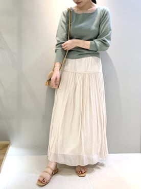 「FONCE（フォンセ）のアイテム」を使った、aoiさん（レディース・164cm）の春コーディネート