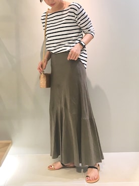 「eness（エネス）のアイテム」を使った、aoiさん（レディース・164cm）の夏コーディネート