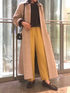 「Rougevif」｜「アイテム（その他アウター）」を使った、aoiさん（レディース・164cm）の秋コーディネート