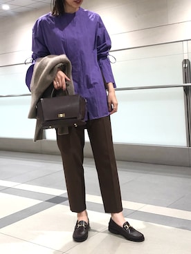 「FONCE（フォンセ）のアイテム」を使った、aoiさん（レディース・164cm）の秋コーディネート