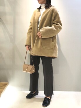 「Rouge vif（ルージュヴィフ）のアイテム（ブルゾン）」を使った、aoiさん（レディース・164cm）の秋コーディネート