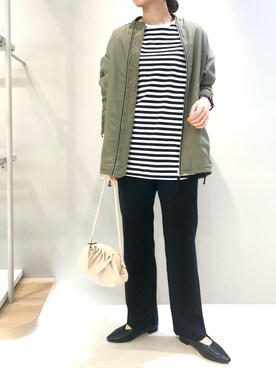 「Rouge vif（ルージュヴィフ）のアイテム（ブルゾン）」を使った、aoiさん（レディース・164cm）の春コーディネート