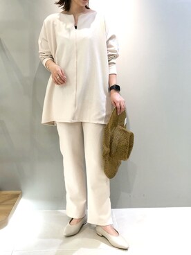 「Rouge vif（ルージュヴィフ）のアイテム（帽子）」を使った、aoiさん（レディース・164cm）の春コーディネート