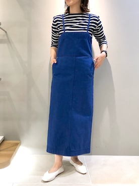 「Rougevif」｜「アイテム（ジャンパースカート）」を使った、aoiさん（レディース・164cm）の春コーディネート