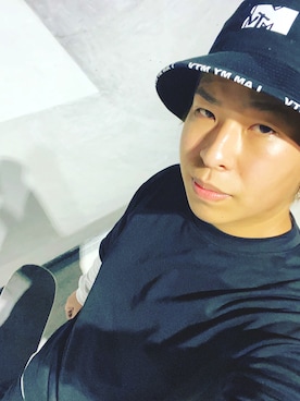 「MTV（エムティーヴィー）のアイテム」を使った、YVESさん（メンズ・174cm）の夏コーディネート