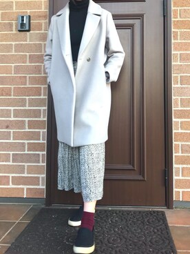 「おとなコーデ」｜「アイテム（トレンチコート）」を使った、사랑sᴀʀᴀɴさん（レディース・173cm）の冬コーディネート