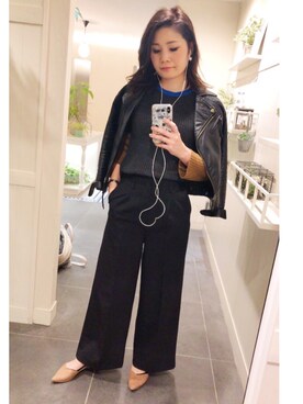 「NOWiSTYLE（ナウアイスタイル）のアイテム」を使った、ayaさん（レディース・167cm）の秋コーディネート