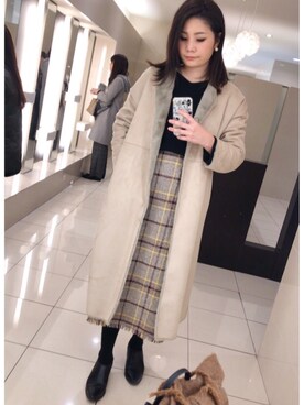 「アメリビンテージ(Ameri VINTAGE)」｜ayaさん（レディース・167cm）の冬コーディネート