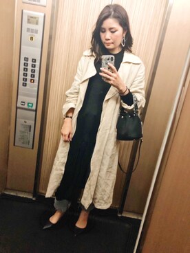 「SELECT.（セレクト）のアイテム（ジャケット/アウター）」を使った、ayaさん（レディース・167cm）の春コーディネート