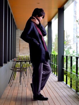 むさし君さん(メンズ・178cm)の冬コーディネート