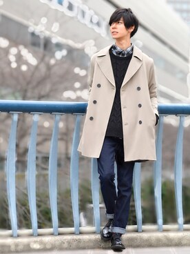 むさし君さん(メンズ・178cm)の冬コーディネート