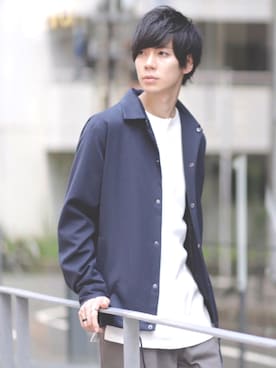 「ダニエルウェリントン」｜「アイテム（ジャケット/アウター）」を使った、むさし君さん（メンズ・178cm）の夏コーディネート