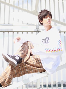 「VANS（バンズ）のアイテム（トップス）」を使った、むさし君さん（メンズ・178cm）の秋コーディネート