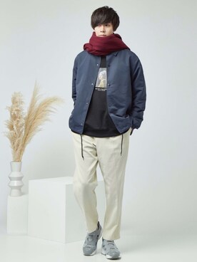 むさし君さん（メンズ・178cm）の秋コーディネート