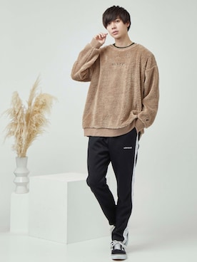 「KANGOL（カンゴール）のアイテム（スウェット）」を使った、むさし君さん（メンズ・178cm）の秋コーディネート