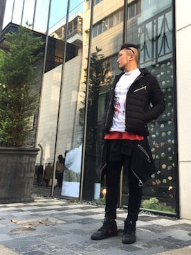 「Tract（トラクト）のアイテム」を使った、neonさん（メンズ・177cm）の秋コーディネート