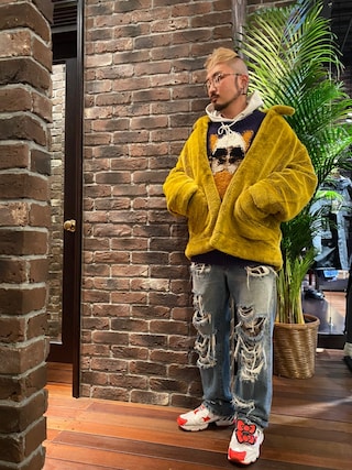 doublet（ダブレット）の「【doublet】MEN HAND-KNITTING JACQUARD