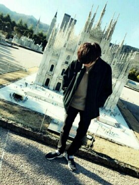 hyknsさん（メンズ・172cm）の冬コーディネート