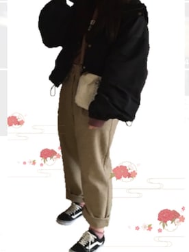 「pairpair」｜「アイテム（ブルゾン）」を使った、めいさん（レディース・150cm）の冬コーディネート