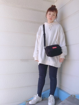 「ジーナシス」｜「アイテム（パーカー）」を使った、mari☻♡さん（レディース・150cm）の春コーディネート