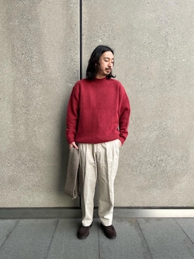 「Steven Alan（スティーブンアラン）のアイテム（その他シューズ）」を使った、Yutaro Horiさん（メンズ・177cm）の秋コーディネート