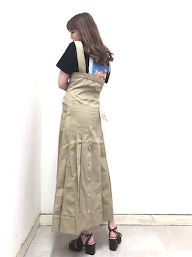 「REDYAZEL（レディアゼル）のアイテム（サンダル）」を使った、unopicoooさん（レディース・156cm）の秋コーディネート