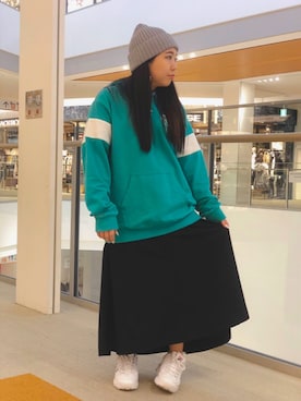 髙田樹音さん（レディース・148cm）の秋コーディネート