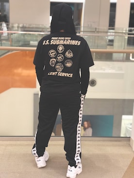 「Tシャツ」｜髙田樹音さん（メンズ・148cm）の春コーディネート